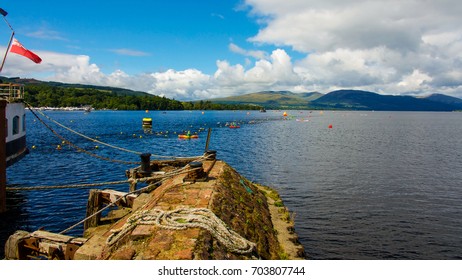 Balloch, Scotland; 26 August 2017: Swimmers In The Water At The Great Swim Event On Loch Lomond 2017. 