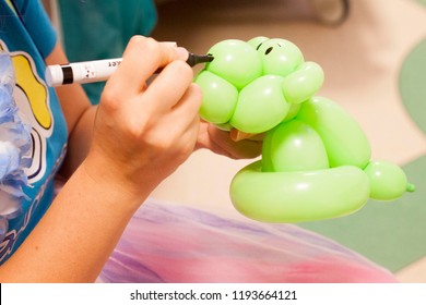 A Ballon Animal Mady By Clown Doctor In Children Hospital