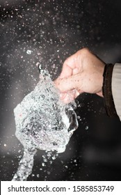 Ballon Full Of Water Exploding (high Speed Photography)