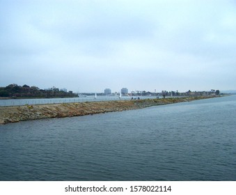 Ballona Creek Bridge On A Cloudy Day