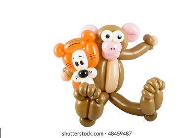 Balloon Animal Tiger And Monkey