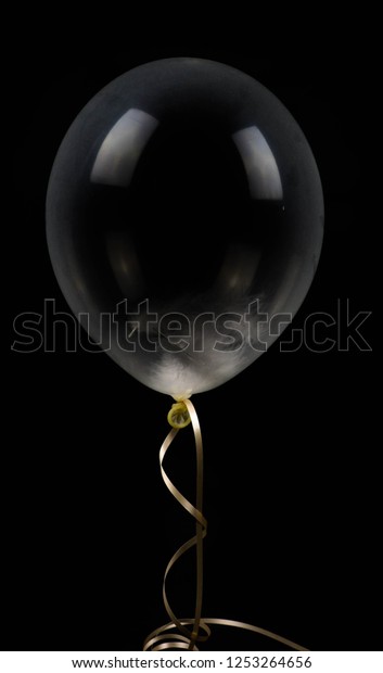 clear balloon ribbon