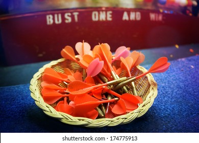 Balloon Dart Game At A Carnival