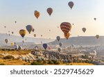 The balloon flight, the great tourist attraction of Cappadocia. Cappadocia is known worldwide as the best place to fly with hot air balloons