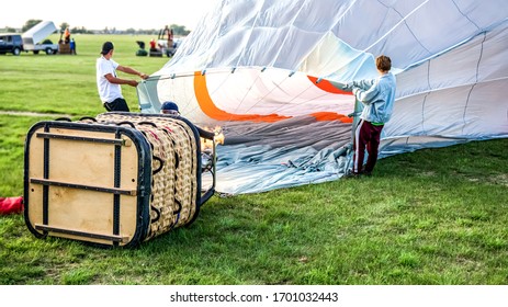 Balloon Launch. Flight Into The Sky