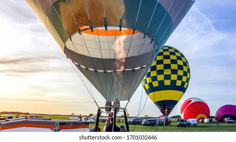 Balloon Launch. Flight Into The Sky