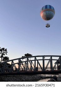A balloon over a bridge in Disney Springs, Orlando, United States