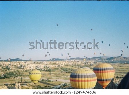 Balloon over Cappadocia, Turket