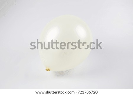 Balloon and white background