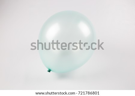 Balloon and white background