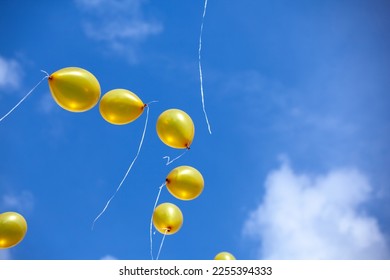 Balloons in the blue sky - Shutterstock ID 2255394333