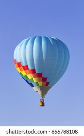 Balloons float over California winery vineyard during Balloon Festival
