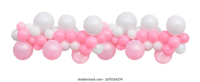 Balloons Garland isolated on a white background