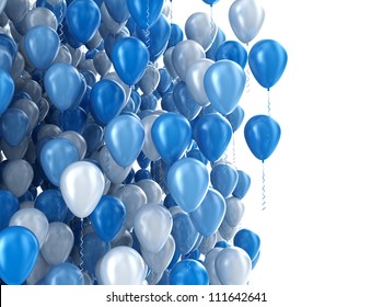 Balloons isolated on white