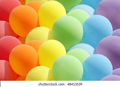 Balloons showing splendid colors