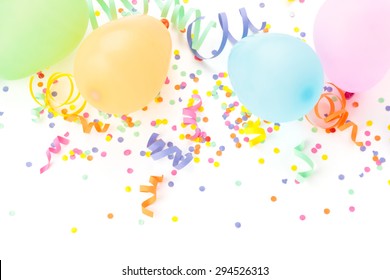 Balloons Confetti Border High Res Stock Images Shutterstock