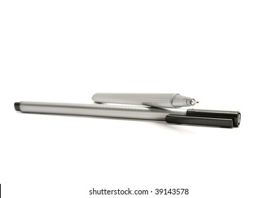 ballpoint isolated on a white background - Shutterstock ID 39143578