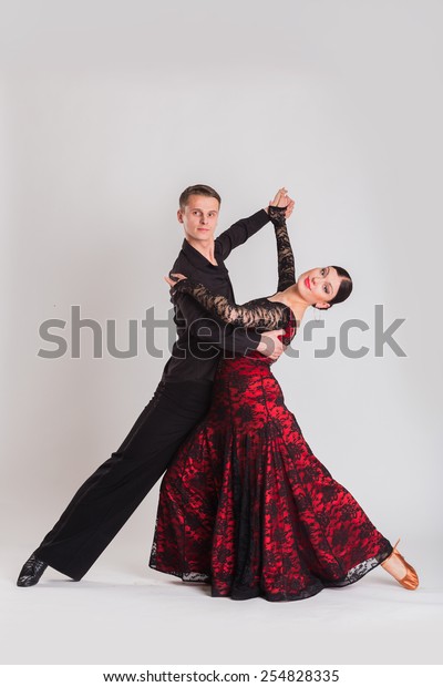 Ballroom Dancing Man Woman Posing Dance Stock Photo Edit