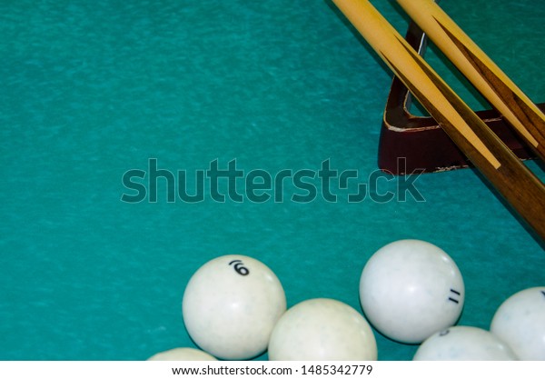 Balls Billiards Pool Snooker On Green Stock Image Download Now