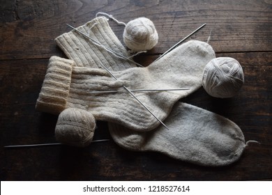 

Balls Of Wool And Wool Socks