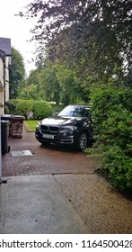 Ballymena, Nothern Island: The BMW X5 parked infront of Air BnB at Ballymena, Northern Ireland during summer 2018.