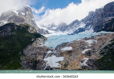 Balmaceda Glacier At The Seno Ultima Esperanza (Last Hope Sound) In Parque Nacional Bernardo OHiggins, Patagonia, Chile