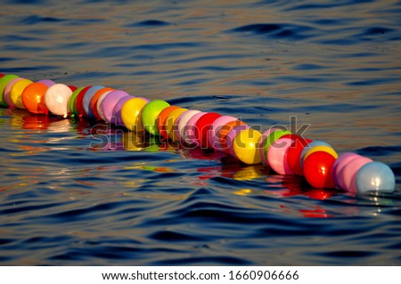 baloons at sea for airgun shooting