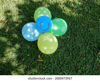 Baloons With Smily Face Emoji