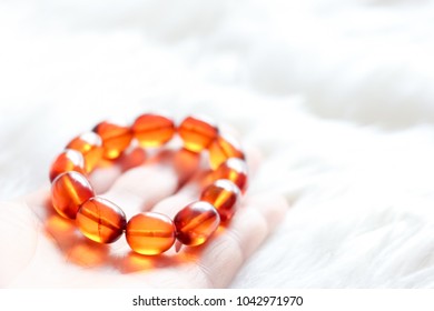 Baltic beeswax amber bracelet