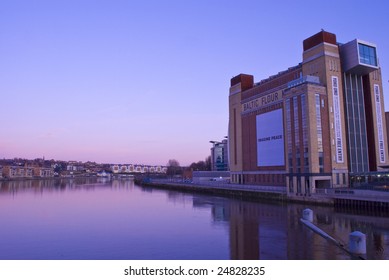 The Baltic Flour Mill During A Winters Sunset From The Millennium Eye