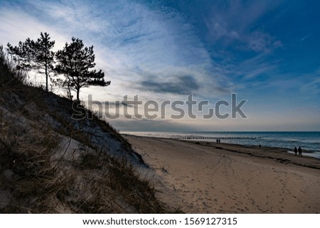 Similar – Beach at the Polish Baltic Sea coast