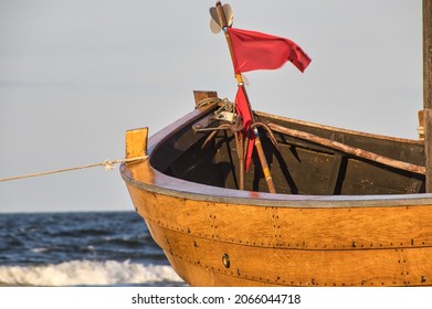 Baltic Sea Fishing Boat On The Beach