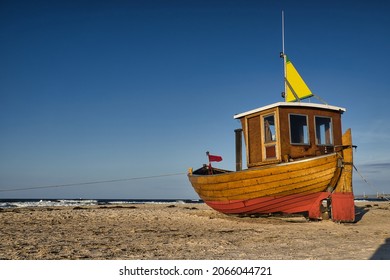 Baltic Sea Fishing Boat On The Beach