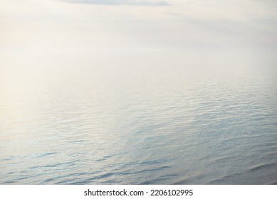 Baltic Sea Shore (sand Dunes) At Sunset. Clear Blue Sky And Golden Sunlight, Reflections In A Still Water. Abstract Natural Pattern, Texture, Background, Seascape, Concept Image, Graphic Resources