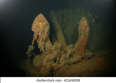 Baltic Sea Underwater Diving Ship Wreck Photo