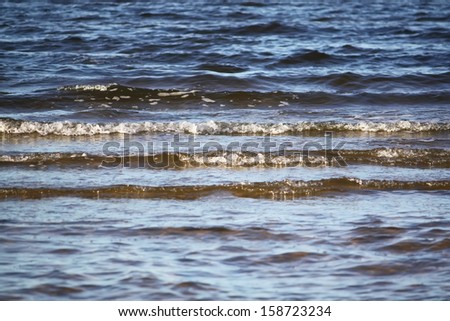 Baltic sea waves. 