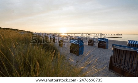 Similar – Image, Stock Photo Graal Müritz pier, Baltic Sea, Germany. View of the sea from the bridge