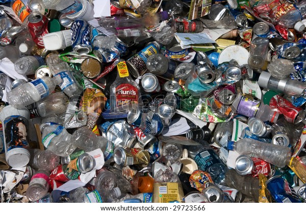 Baltimore Circa 2008 Aluminum Cans Plastic Stock Photo (Edit Now) 29723566