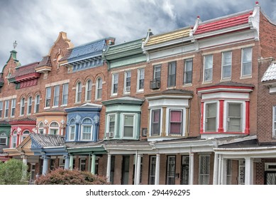 Baltimore Druid Hill Old House Bow Window Detail