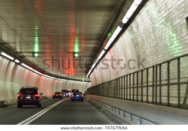 Baltimore, Maryland - Nov 14, 2015: View\
of Baltimore Harbor Tunnel Baltimore, Maryland, US.\
