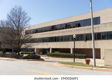 Baltimore, Maryland US - March 19, 2021: Space Telescope Science Institute Building On San Martin Drive At Homewood Campus Of Johns Hopkins University