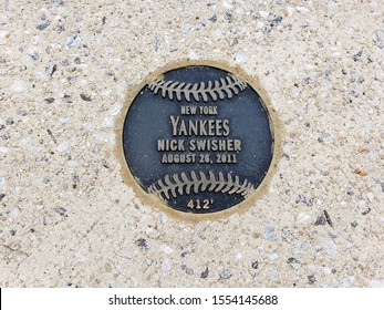 Baltimore, Maryland, USA June 6th 2019. Home Run Marker For New York Yankee Player Nick Swisher, Camden Yards, Baltimore Orioles.