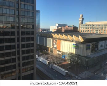 Baltimore, MD - March 22, 2019: View Of Baltimore Orioles Stadium