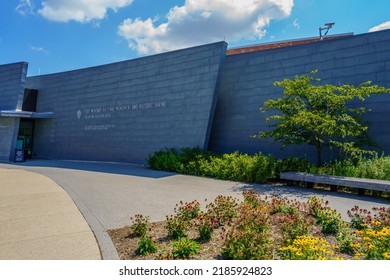 Baltimore, MD, USA – August 2, 2022: The Entrance Gate Sign Of Fort McHenry, Which Was Attacked During The Battle Of Baltimore In The War Of 1812 By The British Navy.