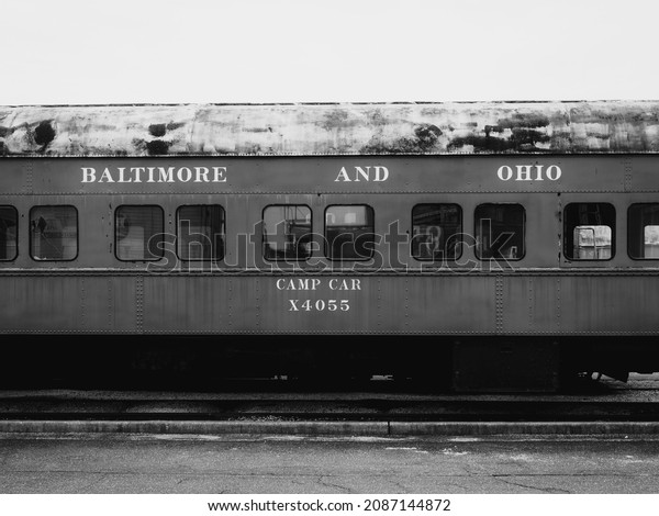 Baltimore\
 Ohio Railroad Camp Car, in Baltimore,\
Maryland