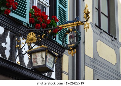 Bamberg, Germany - 10.20.2018: Schlenkerla Brewery In Bamberg