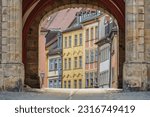 Bamberg Germany, city skyline at Altes Rathaus Old Town Hall