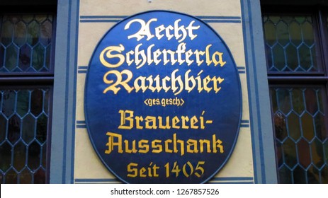 Bamberg/Germany- 2015: Schlenkerla Brewery In Bamberg