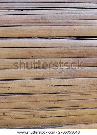 The bamboo background is flattened using a certain technique to produce a unique texture