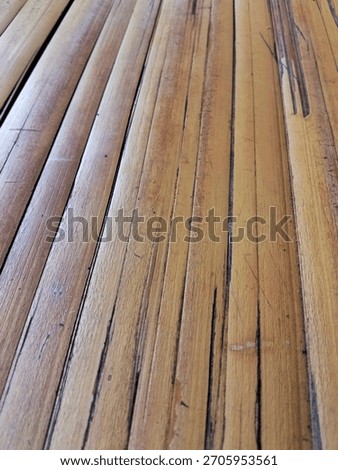 The bamboo background is flattened using a certain technique to produce a unique texture